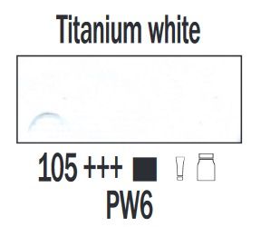 Farba akrylowa ArtCreation Talens 200 ml Titanium white nr 105